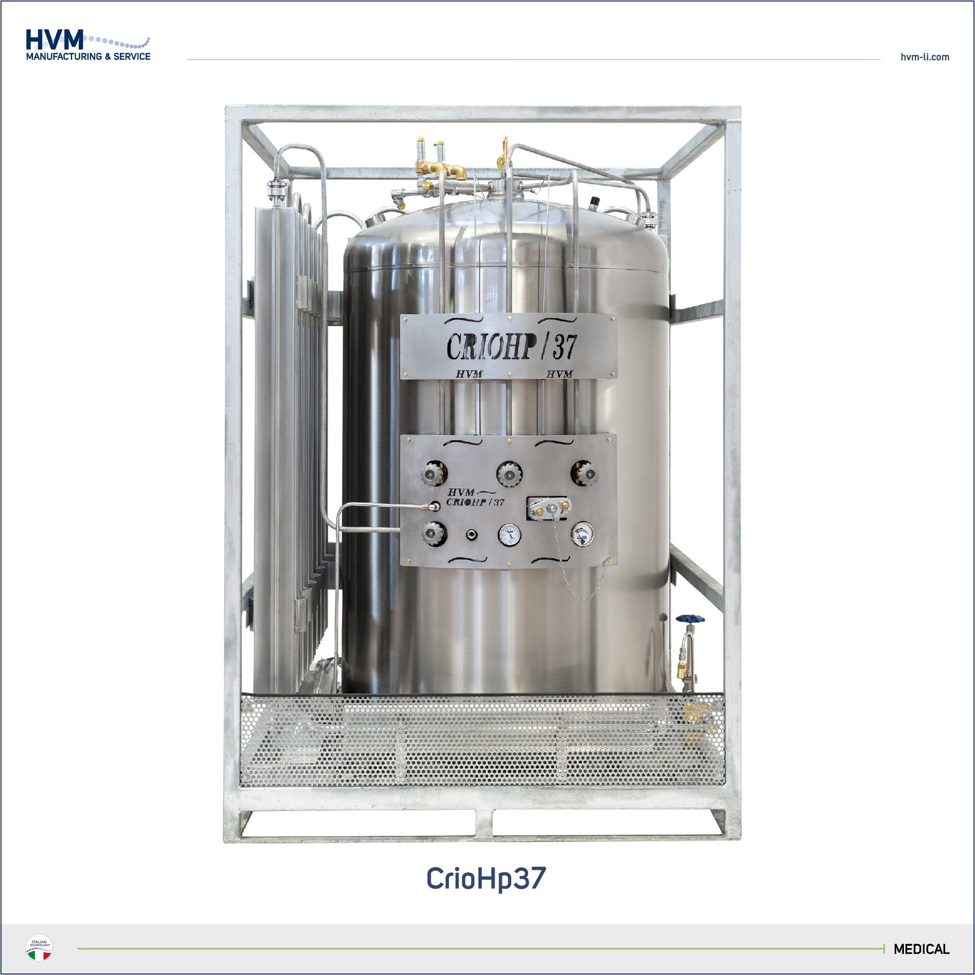 HVM CrioHP high pressure cryogenic tank